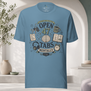 Open 47 Tabs Mentally Field Guide T-Shirt